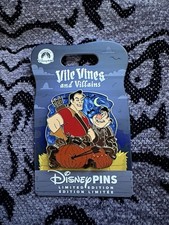 Disney Parks 2026 Vile Vines And Villains Halloween Gaston And Lefou Pin LE4000 picture