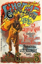 L'Homme au Capuchon Gris Vintage Poster c1910s - 24x36” 📜 picture