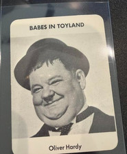 1974 Research Games Movie Stars OLIVER HARDY Babes In Toyland Card picture