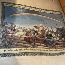 Tom Dubois Art Tapestry The Promise Blanket Wall Hanging 2000 Ed. Art 2 See EUC picture