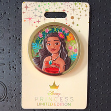 LE 400 WDI Princess Moana Circle Glitter Princesses MOG D23 Expo Disney Pin 2024 picture