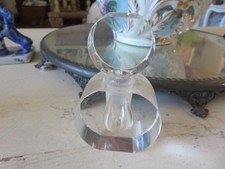 3pc. Clear Glass Art Deco Perfume Bottles Antique and/or Vintage Gorgeous Pieces picture