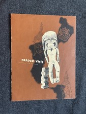 1951 TRADER VICS Menu Rare Tiki Restaurant Drinks Polynesia Theme picture