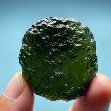 114CT Natural Moldavite | Genuine Czech |Impact Glass| Collector's Energy Stone picture