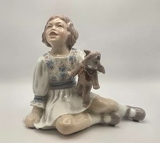 Dahl Jensen Figurine Girl with Toy Elephant No. 1204 picture