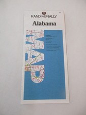 Rand McNally Alabama State Highway Travel Road Map~HrcRM picture