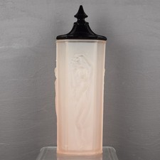 Tiffin Art Deco Dancing Girls Frosted Glass Vase picture