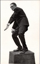 Vintage RPPC Man Striking Dynamic Pose Omaha Nebraska Postcard picture