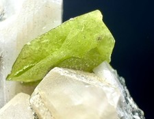 206 Carat Very Beautiful Titanite Green Sphene, Mica Crystals On Matrix @PAK picture