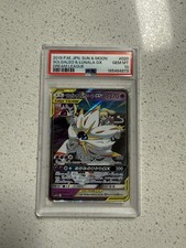 PSA 10 2019 Pokémon Dream League Japanese Solgaleo & Lunala GX TAG TEAM #020 picture
