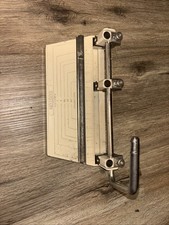 Vintage BOSTON Heavy Duty 3 Hole Standard Adjustable Paper Punch Hunt Mfg USA picture