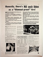 Goodyear 1934 Vintage Print Advertisement Blowout-Proof Tire Safety 8x11 picture