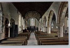 St Dubricius Church in Porlock, Interior, Porlock, England Postcard picture