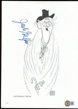 Jack Gilford signed autograph auto 8x11 cut Actor in Sly Fox BAS Stickered picture