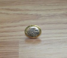 Small Gold Tone Vintage Style Hinged Locket Collectible Lapel Pin  picture