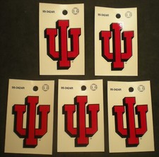 Vintage University of Indiana Hoosiers Sticker  / water decal IU Lot of 5 picture