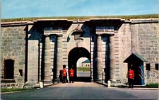 Historic Sentry Post Royal 22e Regiment Dalhousie Gate Quebec Canada Postcard picture