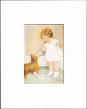 8X10 Matted Print Picture Children Art, Bessie Pease Gutmann: The Reward 1936 picture