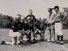 1954 ARMY Black Knights Football Wire Photo Coach Earl Blaik Gen Bryan West Poin picture