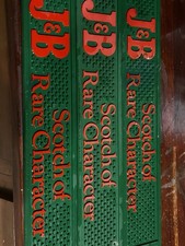 Vintage J&B Rare Scotch Rubber Bar Mats - Set of 3 | Spill Mats Home picture