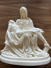 La Pieta by Michelangelo Replica Sculpture Marble Sculptor G Ruggeri VTG (HEAVY) picture