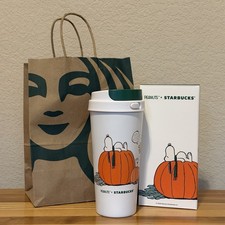 2026 Starbucks x Peanuts Snoopy The Great Big Pumpkin 16oz. Tumbler NIB picture