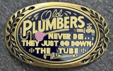 VTG UA AMINCO BRASS Belt Buckle Plumbers Pipefitters Steamfitters 1980 picture