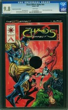Chaos Effect Alpha CGC 9.8 NM-MT WP Red Retailer Incentive Valiant 1994 picture
