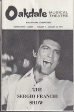 Sergio Franchi Show & Corbett Monica program Oakdale Musical Theatre CT 1972 picture