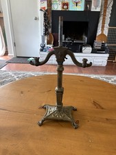 ANTIQUE SOLID CAST IRON BASE/ARMS FOR TABLE LAMP REMBRANDT R8135-18x7.5x5.75” picture