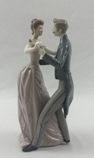 Lladro #1372 Anniversary Waltz Dancing Couple Porcelain Figurine Spain 12” picture