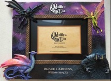 Busch Gardens Battle for Eire 4x6 Dragon Photo Frame Williamsburg VA Rare picture
