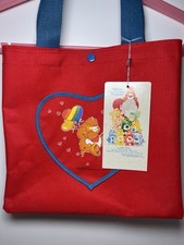 NWT Vintage 80s Care Bears Tote Bag American Greetings Red New OLD STOCK picture