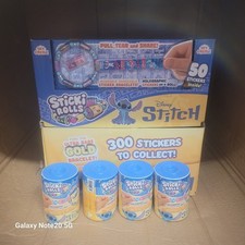 Case Of 24 Pieces Disney Lilo & Stitch Sticki Rolls Bracelet Capsule Box NEW picture