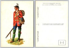 60th Royal American Regiment Soldier Uniform 1757-63 Canadian Army Postcard picture