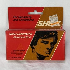 1986 SHEIK Condoms Box 12 Count Sealed Display Movie Prop RARE New Old Stock  picture