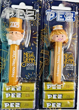 2 PEZ 2025 GOLDEN GROOM & 2026 GOLD PRESENTER GIRL Happy New Year European MOC picture