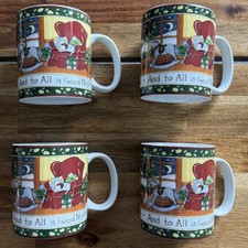 Portmeirion Studio Christmas Coffee Mugs Set of 4 Susan Winget A CHRISTMAS STORY picture