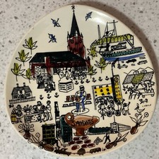 Stavangerflint Inger Waage Design Hand Painted Sandnes Norway Collectors Plate picture