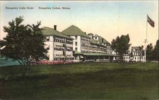 Rangeley Lakes Maine ME Hotel Motel Rangely Lake Hotel Albertype c1940s PC picture