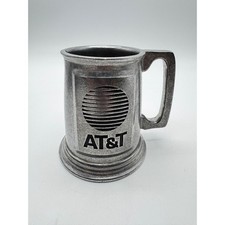 Vintage AT&T Chicago 5 June 1986 Pewter Beer Stein Tankard Mug Logo Collectible picture