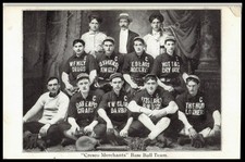 Cresco Merchants Base Ball Team RPPC Postcard Vintage Baseball Team Photo Cigars picture