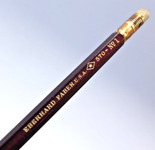 Antique Over 100 Years Old Eberhard Faber Hexagon Gilt Pencil #570 With Eraser. picture