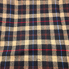 Plaid Wool Fabric Beige/Black/Blue/Red Medium Weight 1 yd 58 in Commercial grade picture