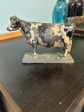 Original 1924 Kawamura Ideal True Type Holstein Friesian cow Cast iron display picture