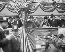 CARDINAL LOGUE ARCHBISHOP FARLEY REVIEWING NEW YORK POLICE PARADE 190 8X10 PHOTO picture