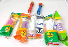 VTG Lot of 7 Pez Peter The Clown Candy Dispensers Star Wars, Dino, Panda, Marvel picture