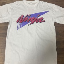 Kawasaki Ninja T-Shirt 90S Vintage Men JPN Limited Edition Rare Motor Bike Model picture