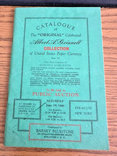 1946 Antique Paper Money Auction Catalog Grinnell Collection Part VI picture