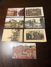 Lot of 7 Vintage Nuremberg Germany Postcards 1908 1911 Postmarked Stollwerck picture